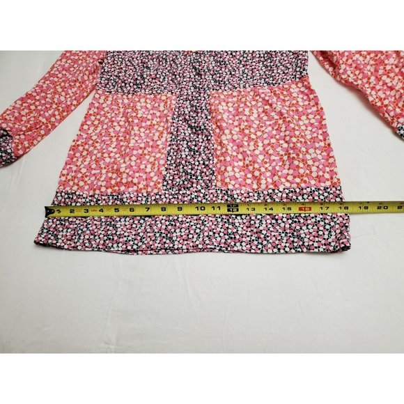 Boden Women's Boho Chic Pink Blue White Mollie Blouse Size US 4 EUC - Picture 7 of 9